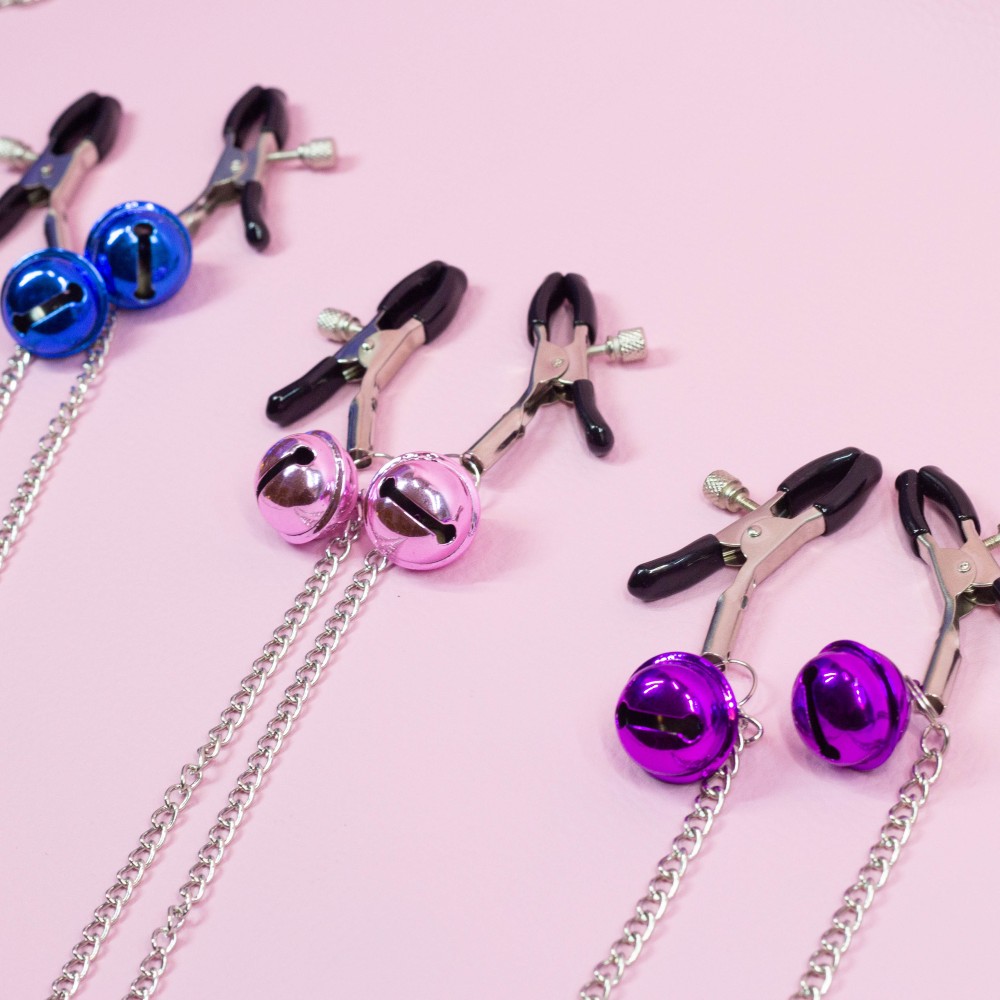 Nipple Clamps with Jingle Bells - Choose Colour!