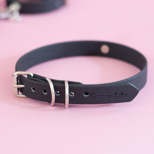 Vegan Black Collar - Ceremony Leather